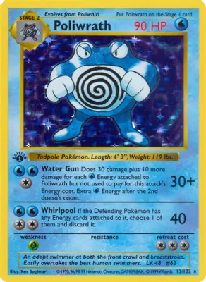 Poliwrath from Base Set (Shadowless)