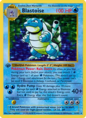 Blastoise from Base Set (Shadowless)