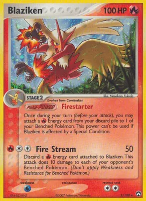 Blaziken from EX Power Keepers
