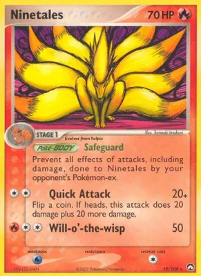 Ninetales from EX Power Keepers