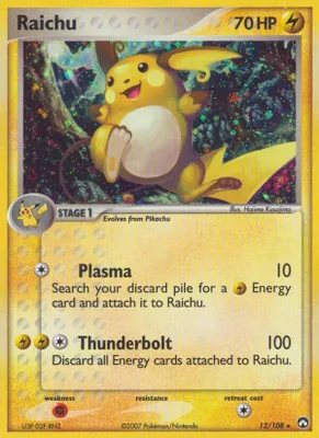 Raichu from EX Power Keepers