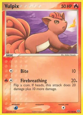 Vulpix from EX Emerald