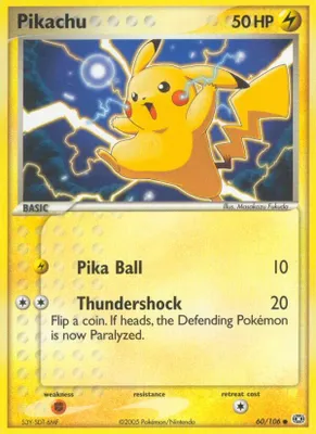 Pikachu from EX Emerald