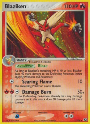 Blaziken from EX Emerald