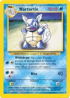 Wartortle from Base Set