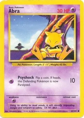 Abra from Base Set