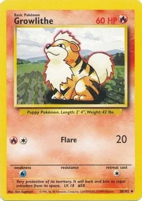 Growlithe from Base Set