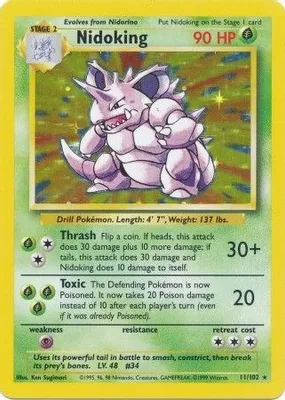 Nidoking from Base Set