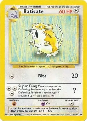 Raticate from Base Set