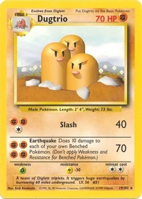 Dugtrio from Base Set