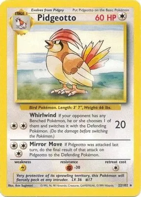 Pidgeotto from Base Set