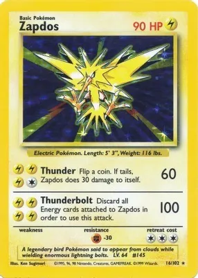 Zapdos from Base Set