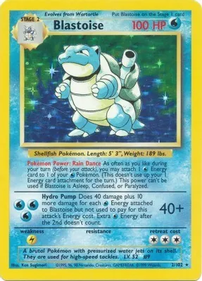 Blastoise from Base Set