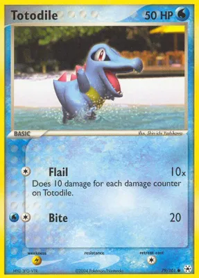 Totodile from EX Hidden Legends