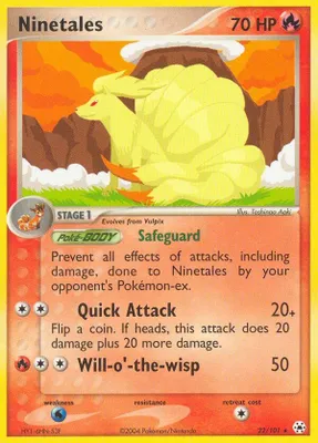 Ninetales from EX Hidden Legends