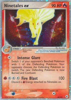 Ninetales ex from EX Hidden Legends