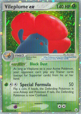 Vileplume ex from EX Hidden Legends