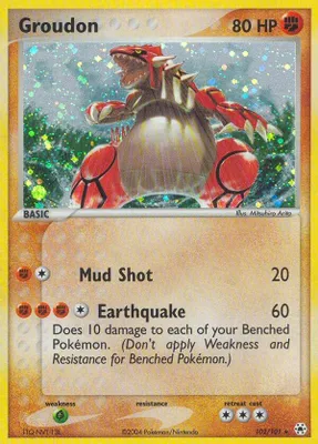 Groudon from EX Hidden Legends