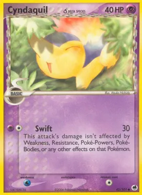 Cyndaquil (Delta Species) from EX Dragon Frontiers