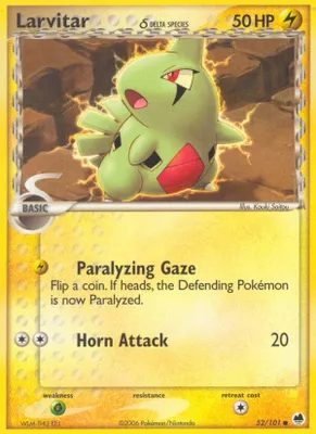 Larvitar (Delta Species) from EX Dragon Frontiers