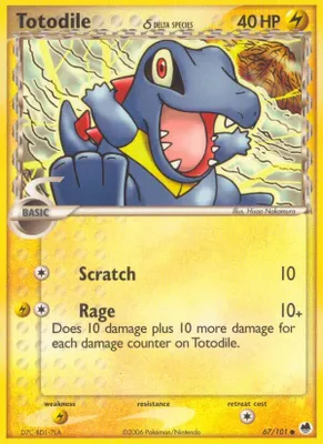 Totodile (Delta Species) from EX Dragon Frontiers