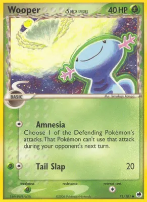 Wooper (Delta Species) from EX Dragon Frontiers