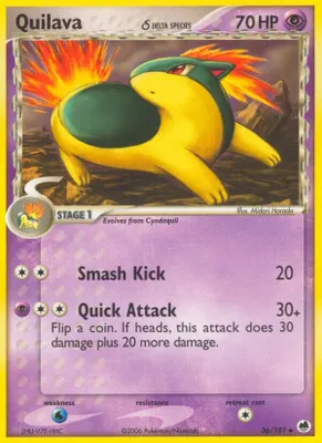 Quilava (Delta Species) from EX Dragon Frontiers
