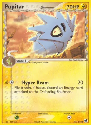 Pupitar (Delta Species) from EX Dragon Frontiers