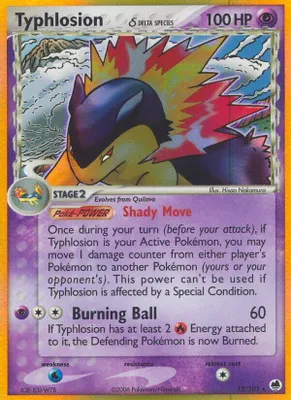 Typhlosion (Delta Species) from EX Dragon Frontiers