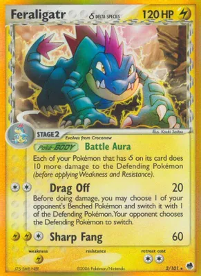 Feraligatr (Delta Species) from EX Dragon Frontiers