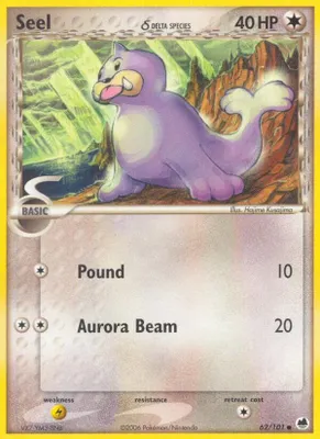 Seel (Delta Species) from EX Dragon Frontiers