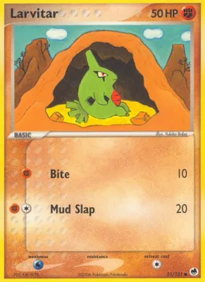Larvitar from EX Dragon Frontiers