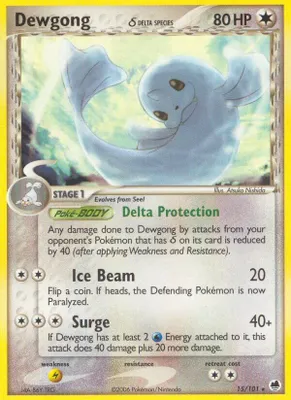 Dewgong (Delta Species) from EX Dragon Frontiers