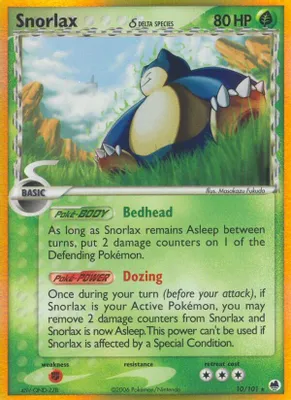 Snorlax (Delta Species) from EX Dragon Frontiers