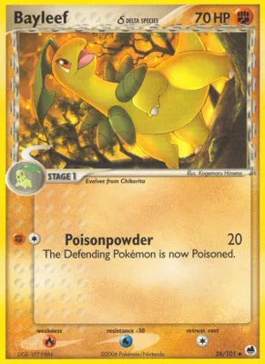 Bayleef (Delta Species) from EX Dragon Frontiers