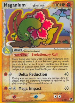Meganium (Delta Species) from EX Dragon Frontiers