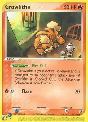 Growlithe from EX Sandstorm