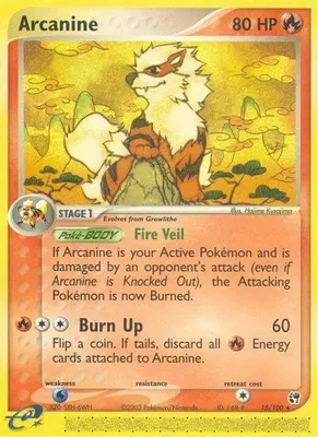 Arcanine from EX Sandstorm
