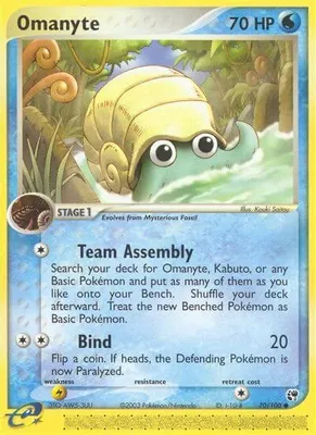 Omanyte from EX Sandstorm
