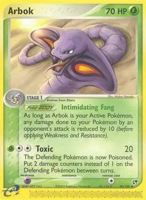 Arbok from EX Sandstorm