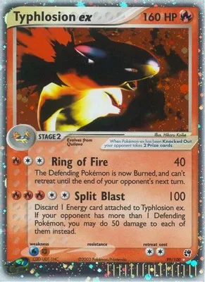 Typhlosion ex from EX Sandstorm
