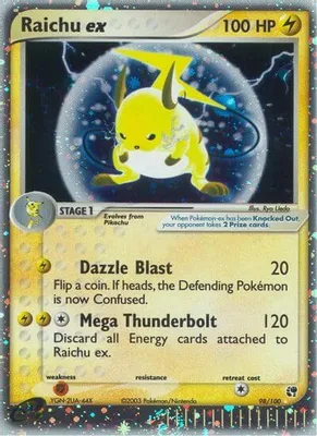 Raichu ex from EX Sandstorm