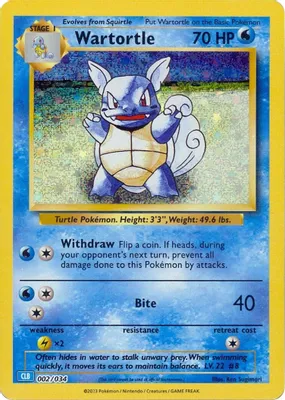 Wartortle from Trading Card Game Classic