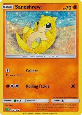 Sandshrew from Trading Card Game Classic