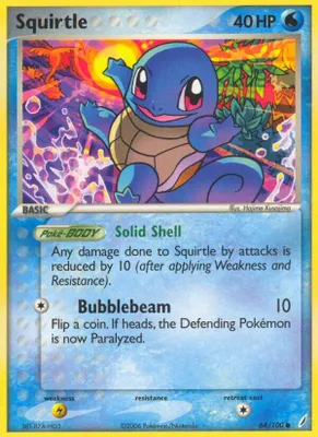 Squirtle - 064/100 from EX Crystal Guardians
