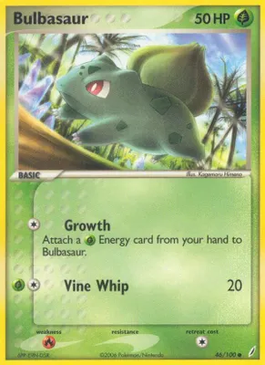 Bulbasaur - 046/100 from EX Crystal Guardians