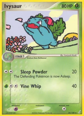 Ivysaur - 034/100 from EX Crystal Guardians