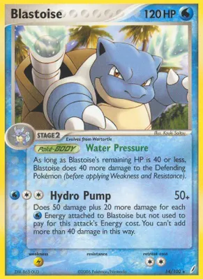 Blastoise from EX Crystal Guardians