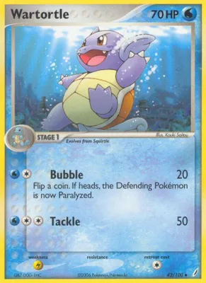 Wartortle - 042/100 from EX Crystal Guardians