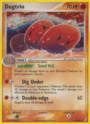 Dugtrio from EX Crystal Guardians